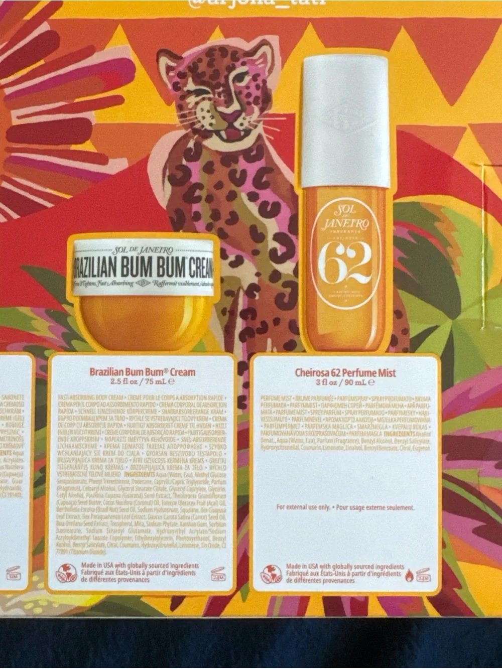 New Sealed Sol de Janeiro Best + Brightest Body Routine Cheirosa ‘62 Bum Bum Set